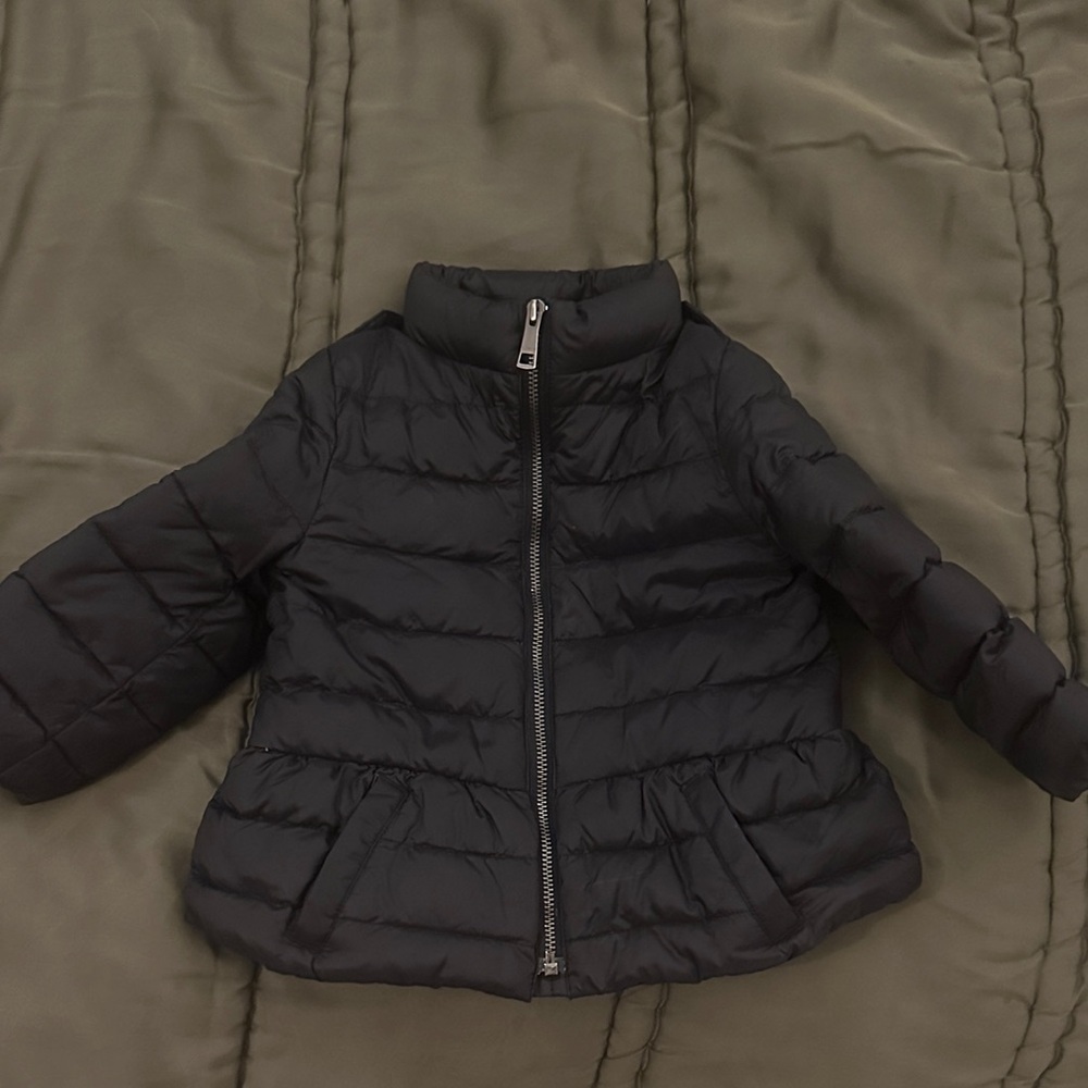 Burberry Kids Black Puffer Coat